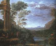 Claude Lorrain Landscape with Ascanius Shooting the Stag of Silvia china oil painting reproduction